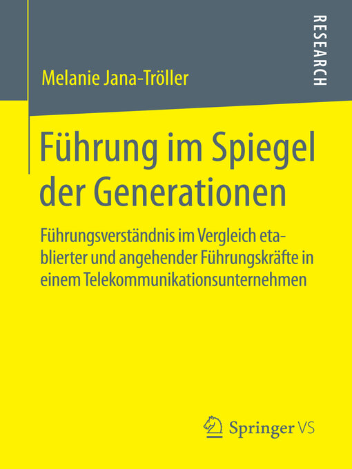 Title details for Führung im Spiegel der Generationen by Melanie Jana-Tröller - Available